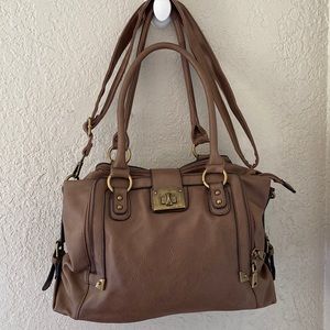 BLACK RIVET LARGE BROWN GENUINE LEATHER 4 COMPARTMENT PURSE 👛